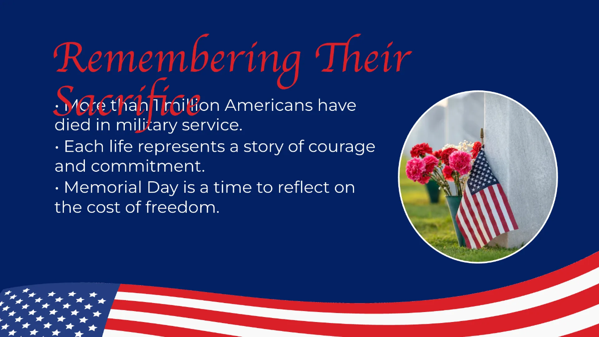 Free Memorial Day Presentation Template to Edit Online