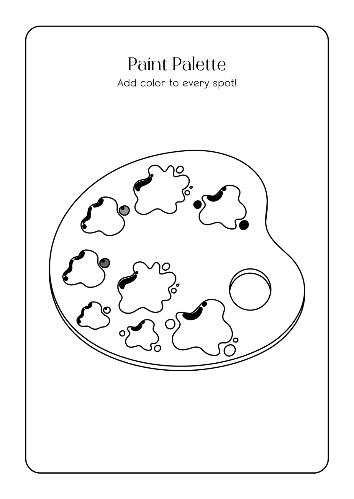 Free Art Coloring Book Template to Edit Online