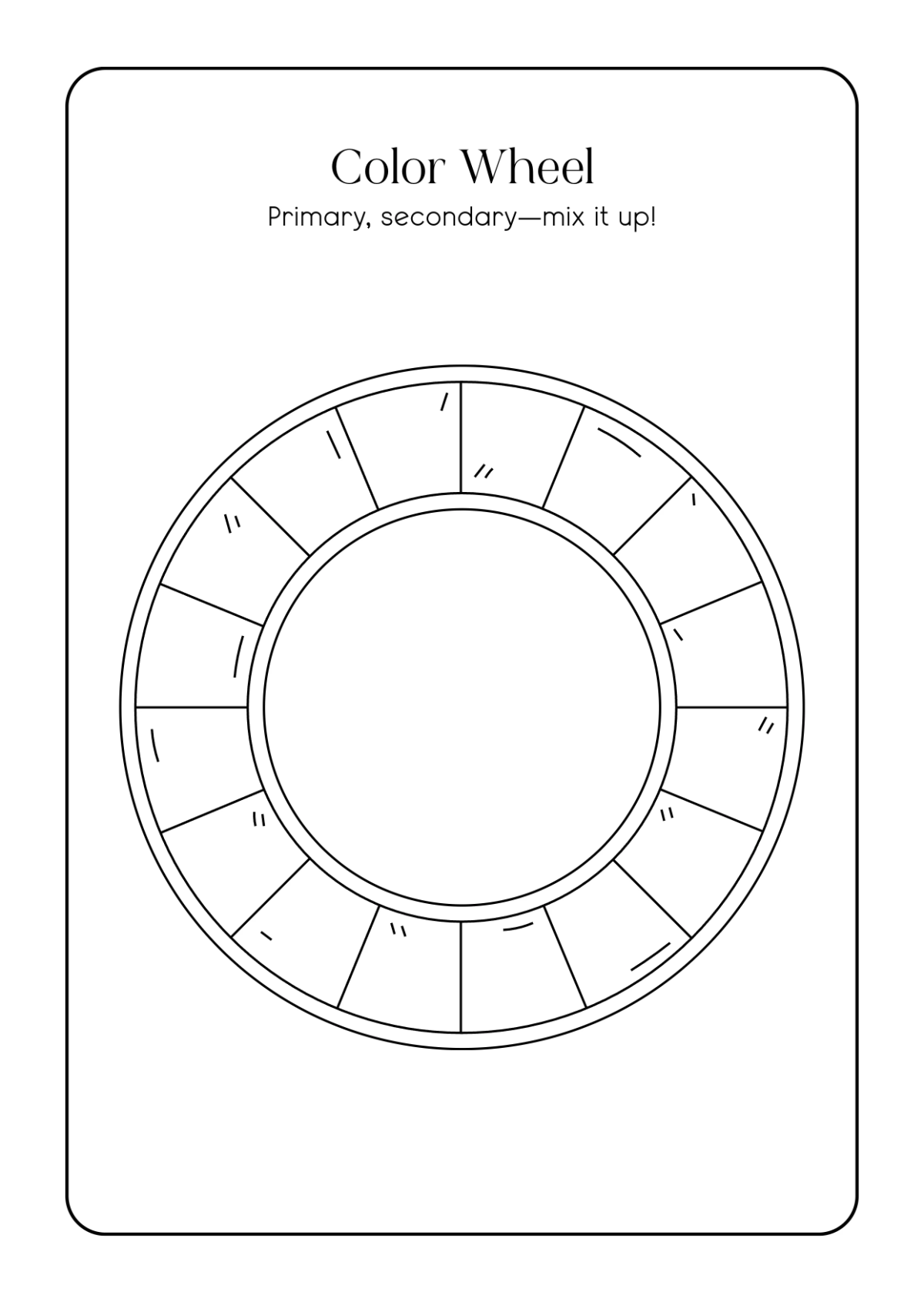 Free Art Coloring Book Template to Edit Online