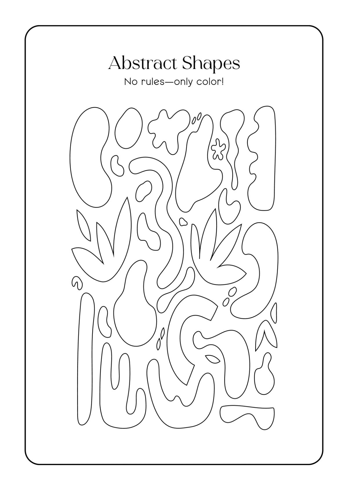 Free Art Coloring Book Template to Edit Online