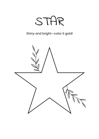 Free Shapes Coloring Book for Kindergarten Template to Download to Edit Online