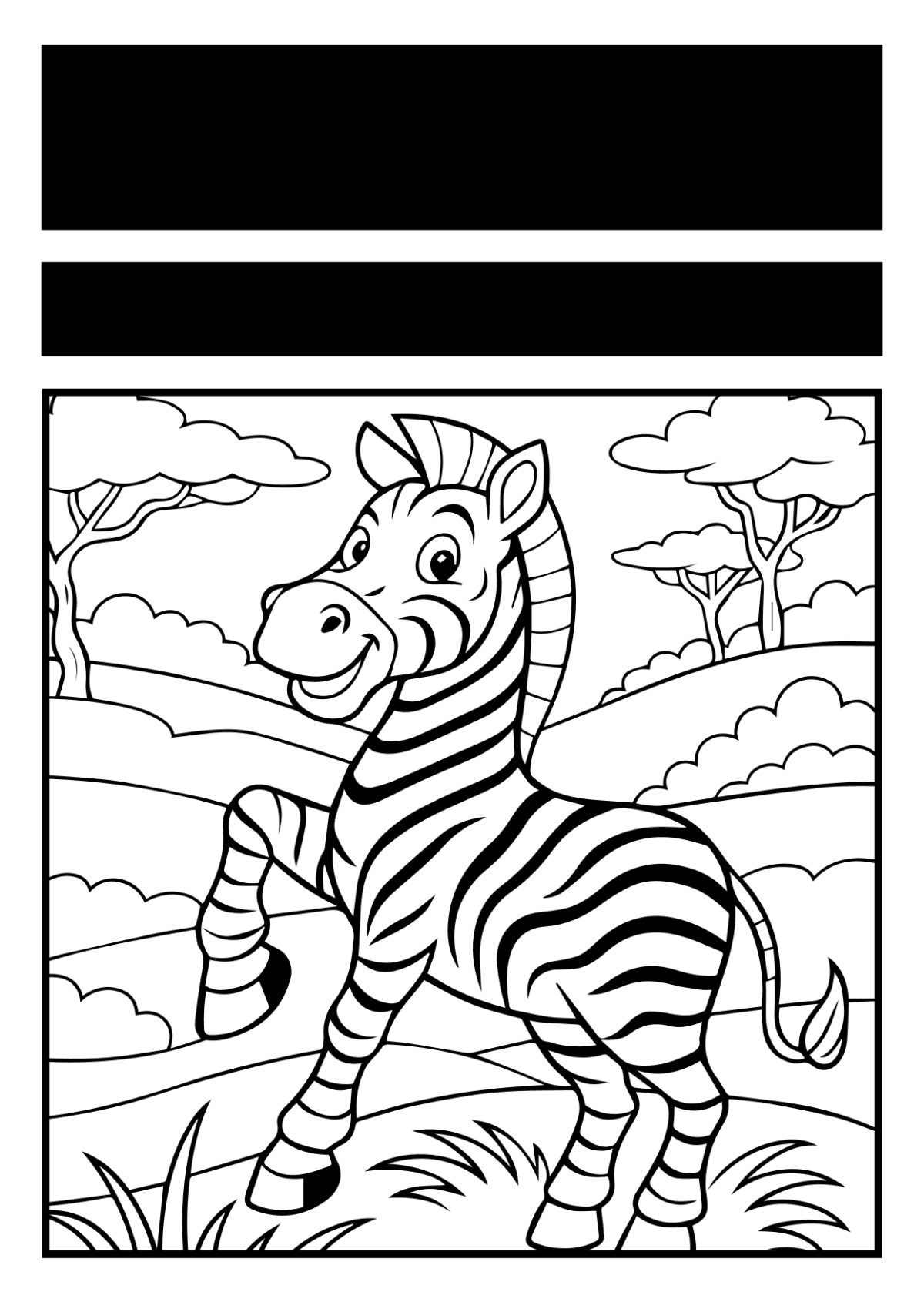 Free Animal Coloring Book Template to Edit Online