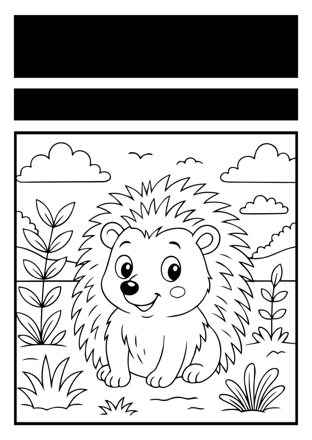 Free Animal Coloring Book Template to Edit Online