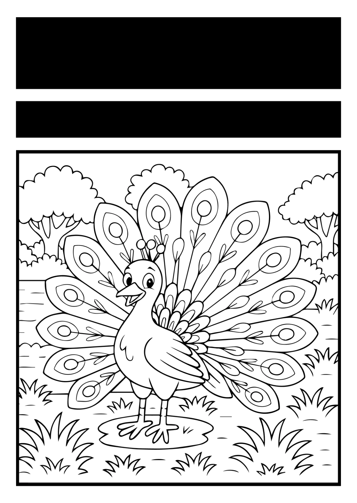 Free Animal Coloring Book Template to Edit Online