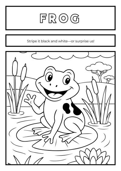 Free Animal Coloring Book Template to Edit Online