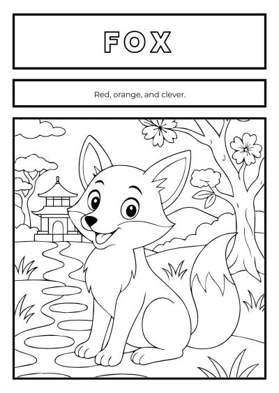 Free Animal Coloring Book Template to Edit Online