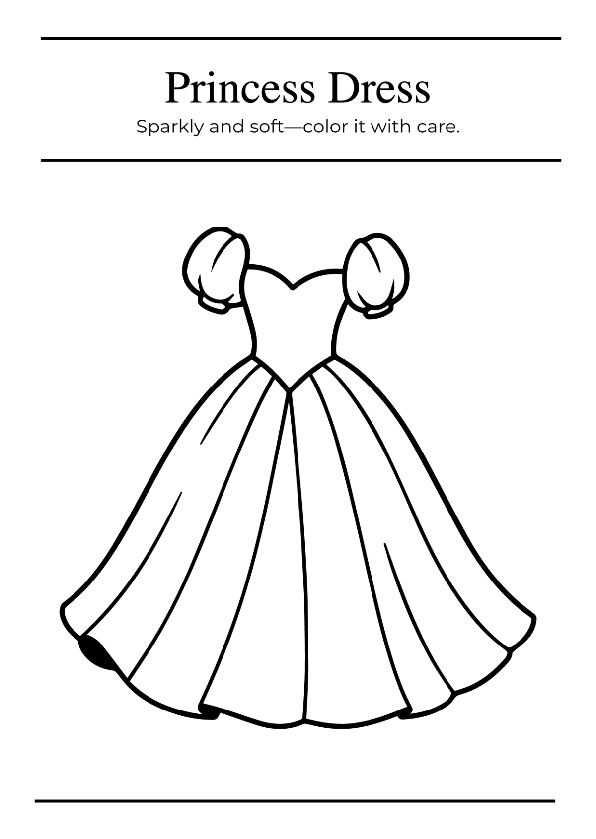 Free Girl Coloring Book Template to Edit Online