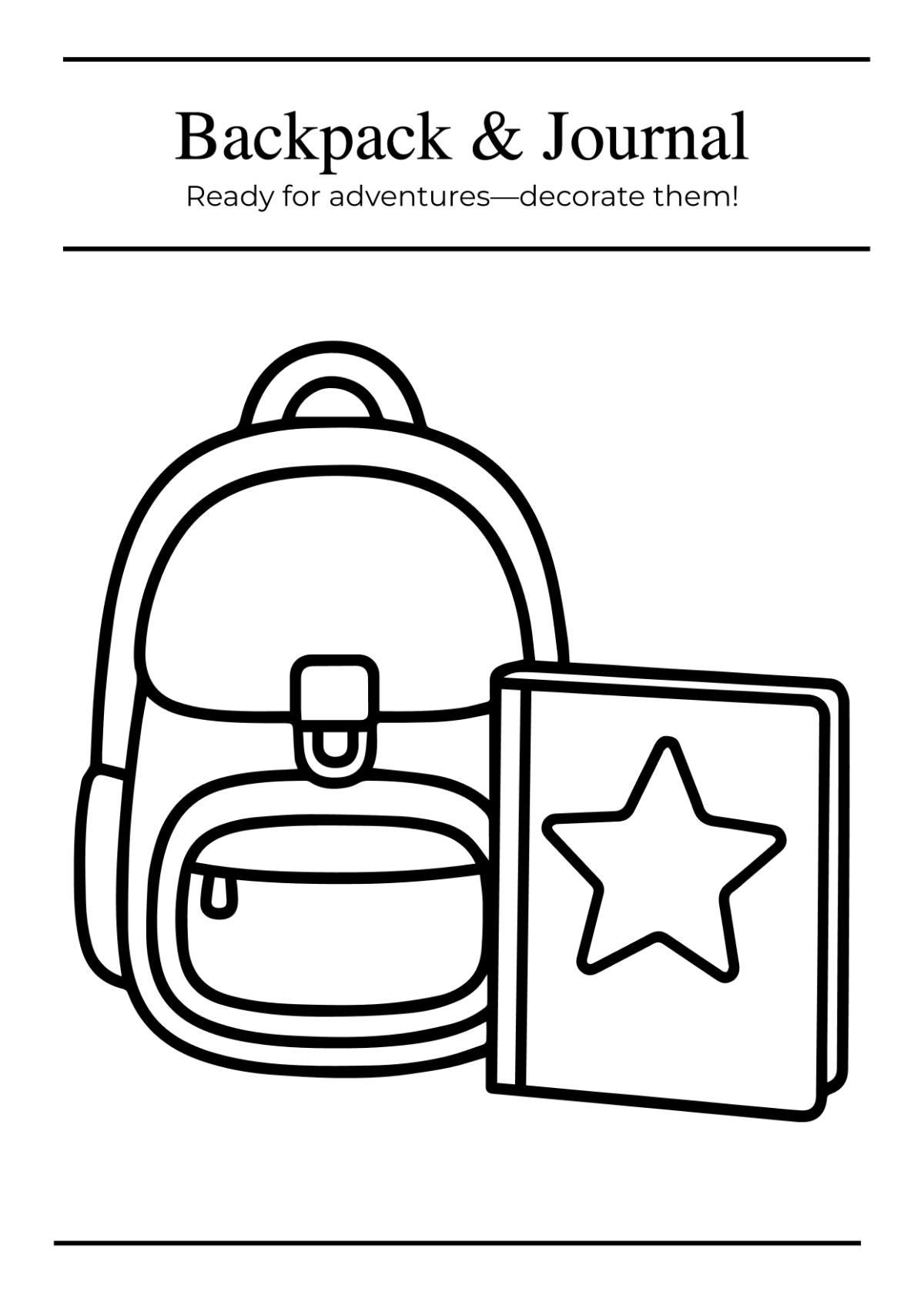 Free Girl Coloring Book Template to Edit Online