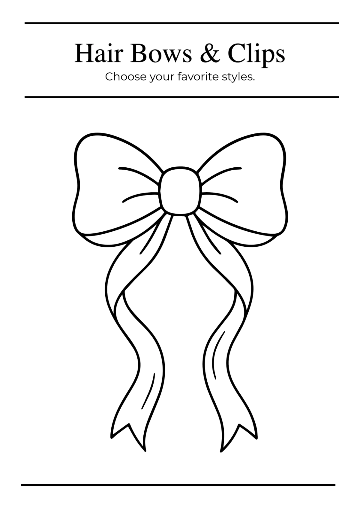 Free Girl Coloring Book Template to Edit Online