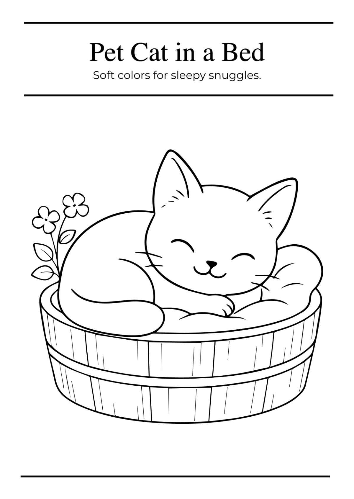 Free Girl Coloring Book Template to Edit Online