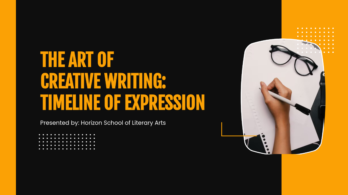 Free Bold Timeline Presentation to Edit Online