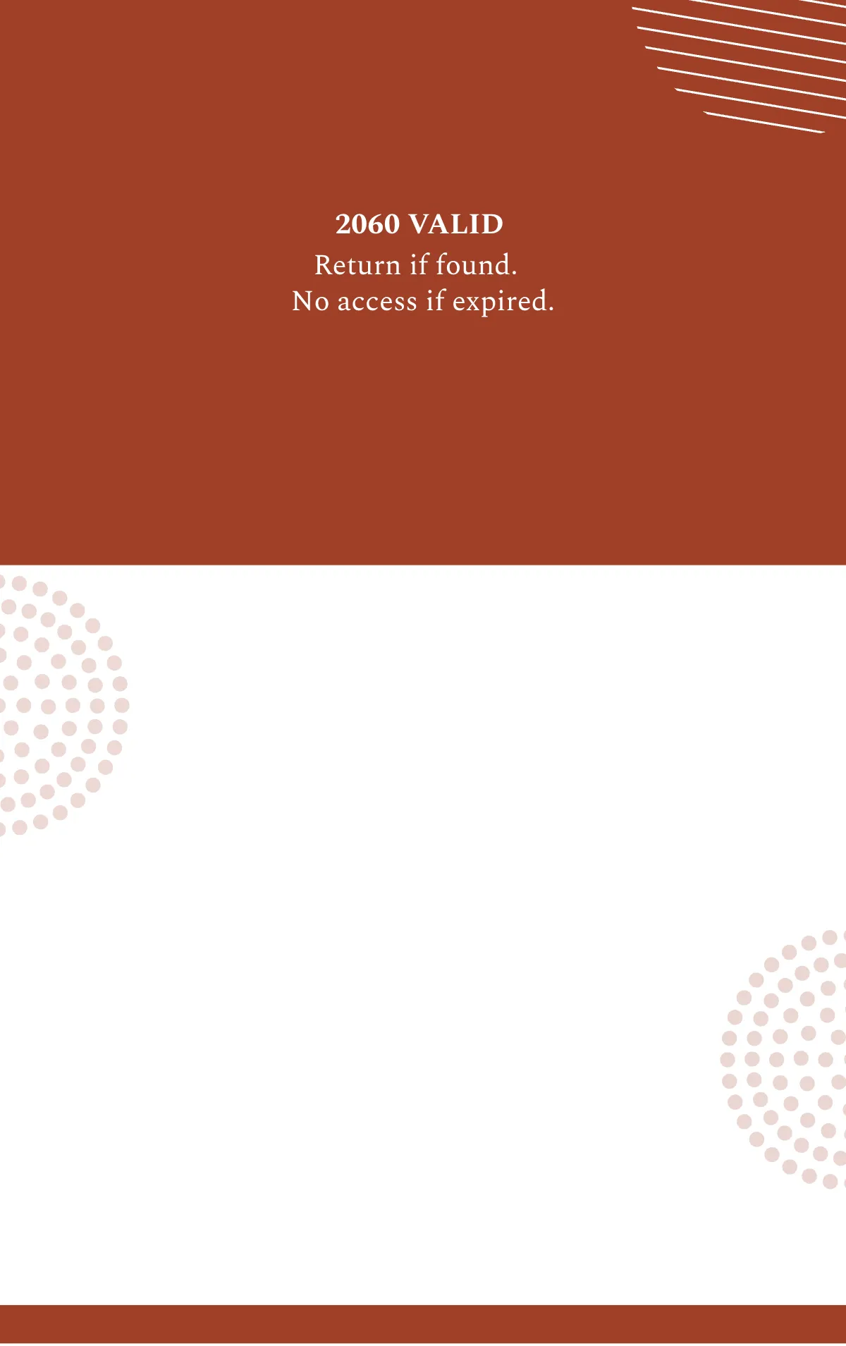 Free Minimalist Employee ID Card Template to Edit Online