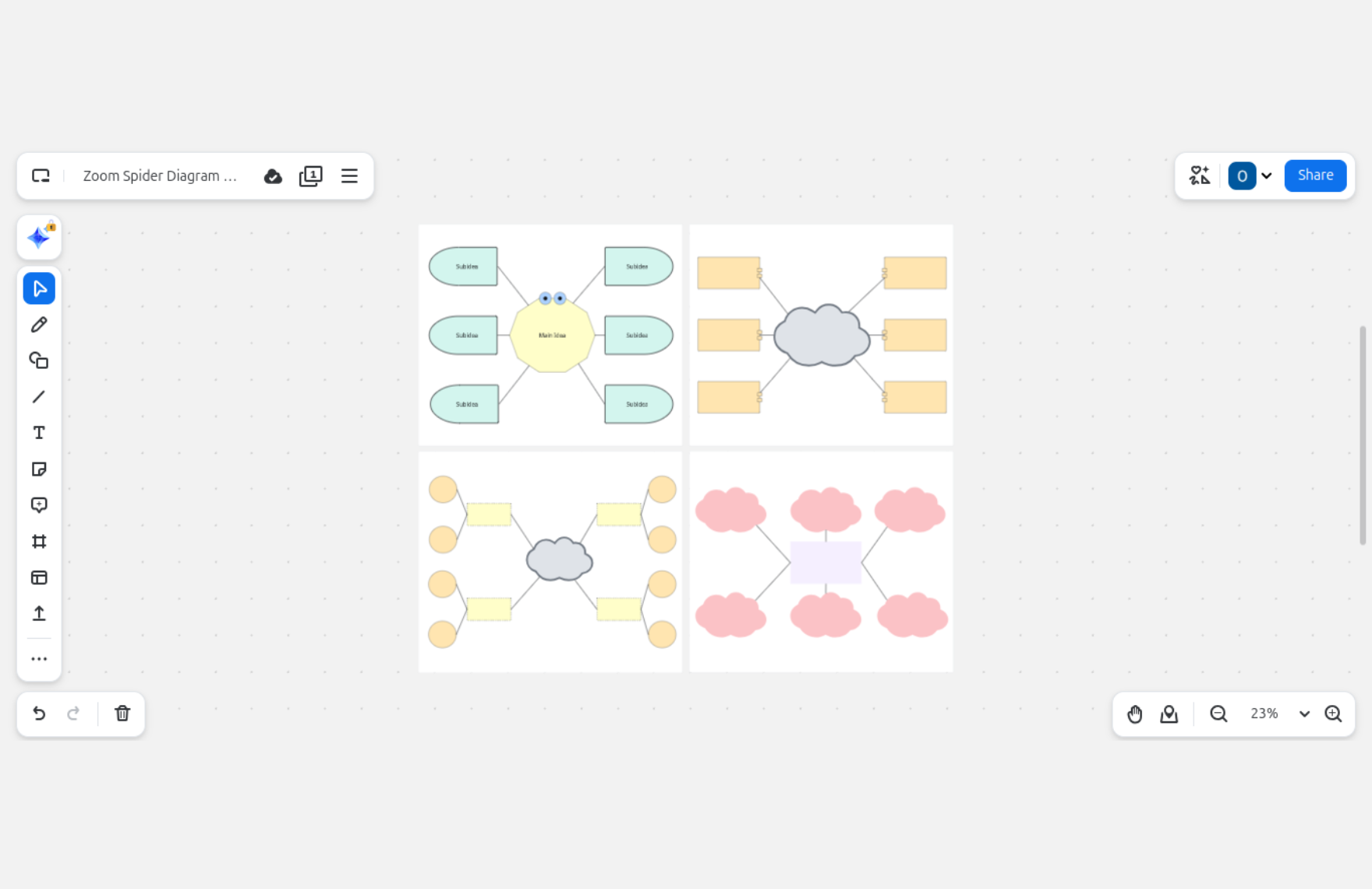 Free Spider Diagram Template
