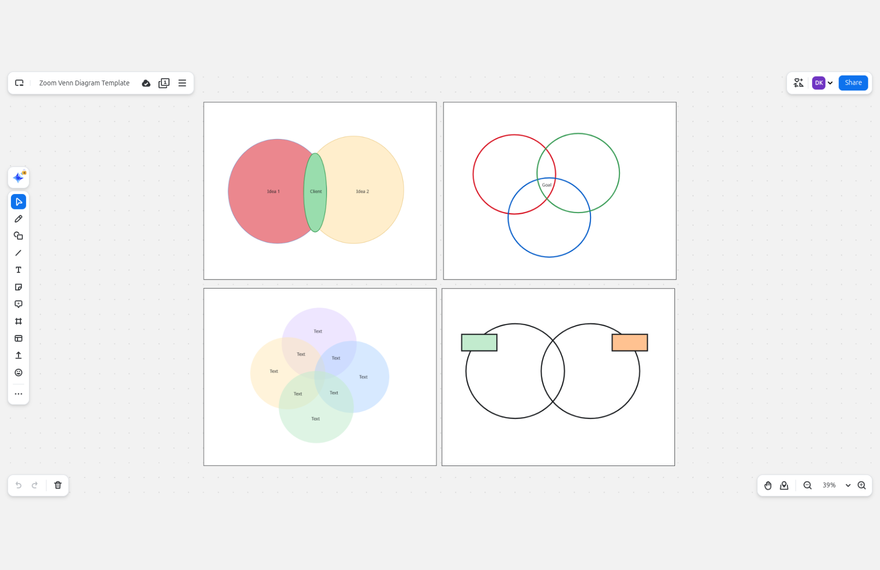 Free Venn Diagram Template