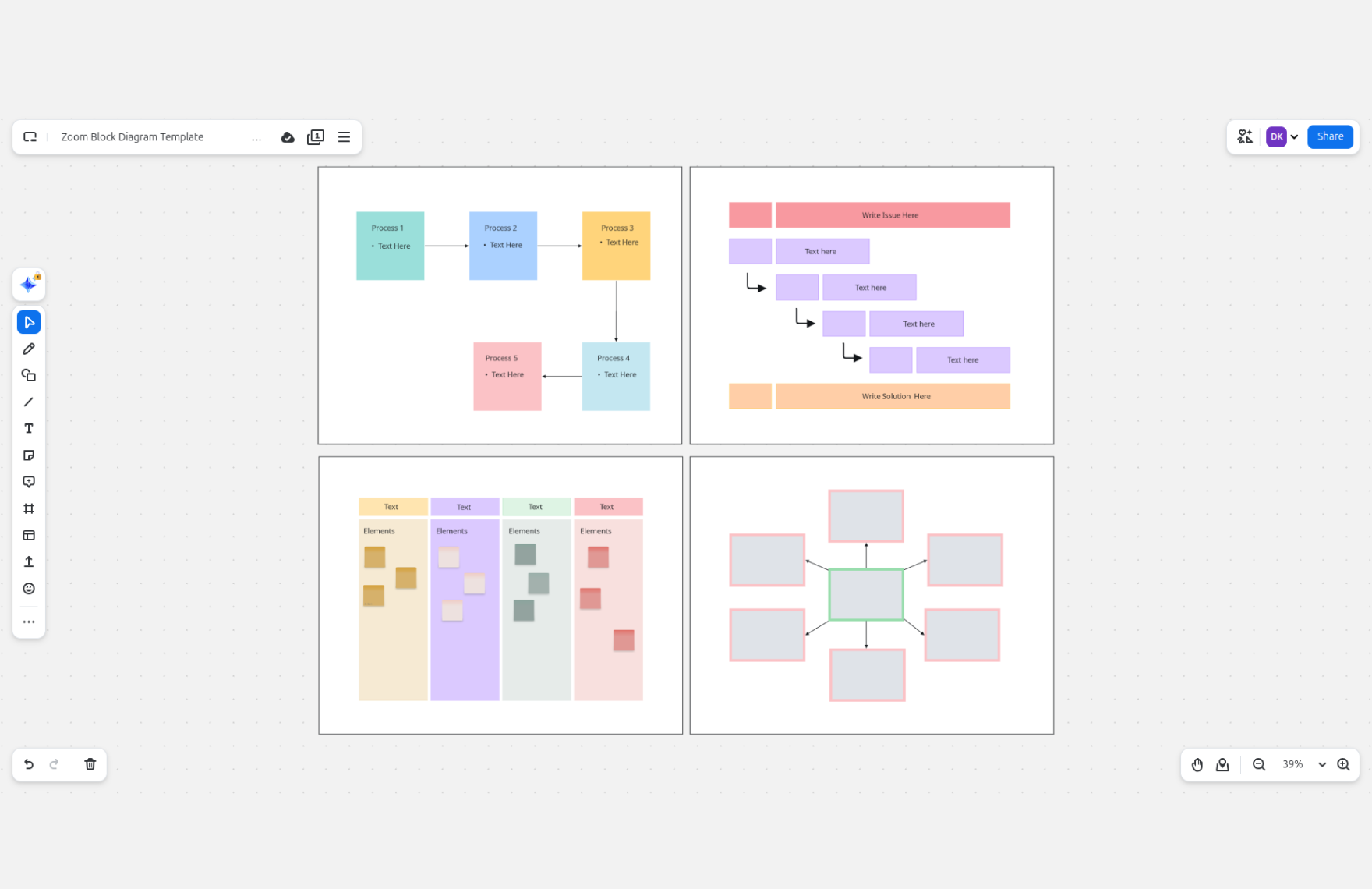 Free Block Diagram Template