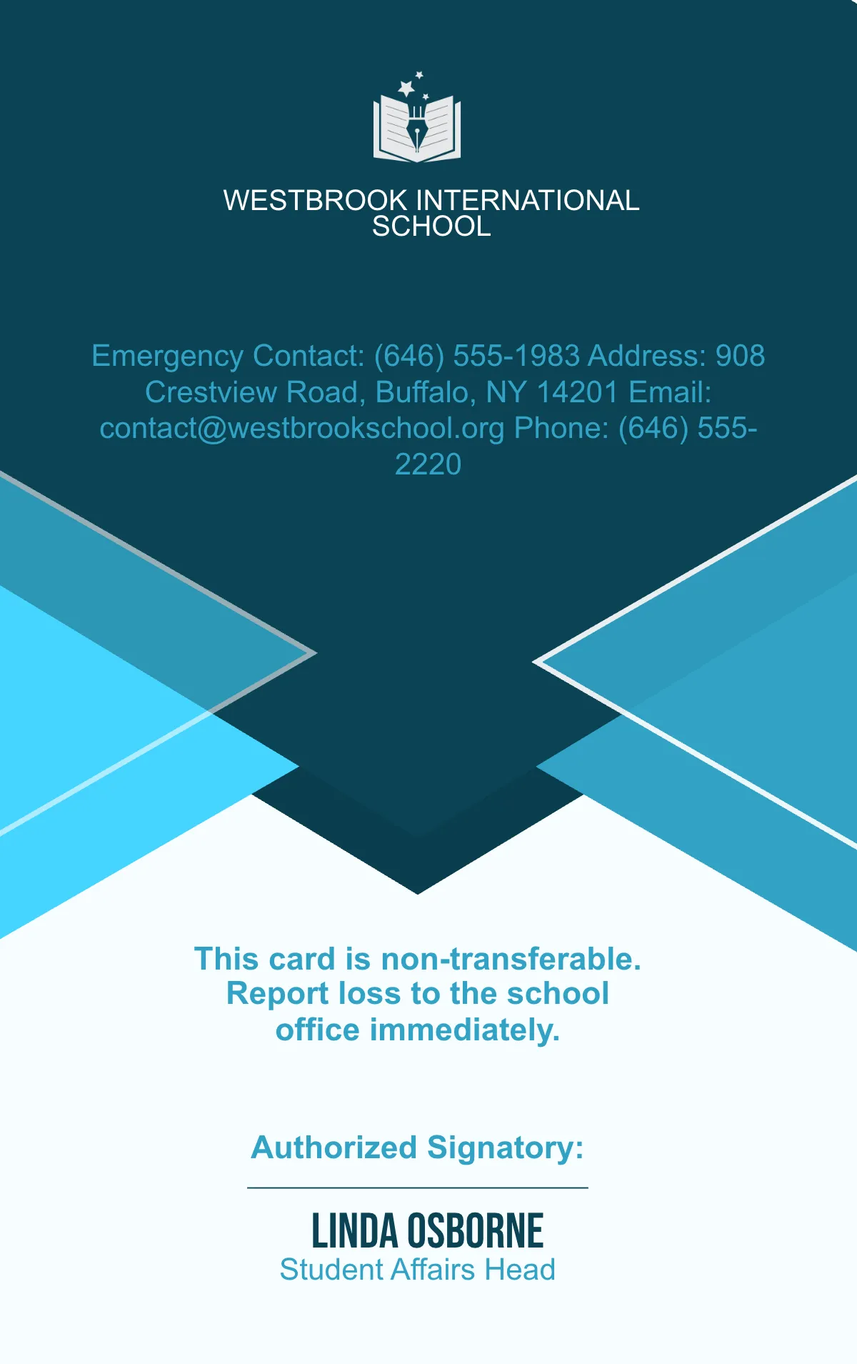 Free Unique School ID Card Template to Edit Online