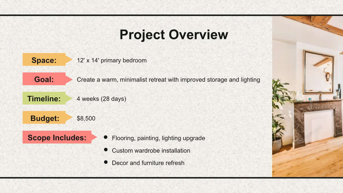 Free Horizontal Timeline Presentation Template to Edit Online
