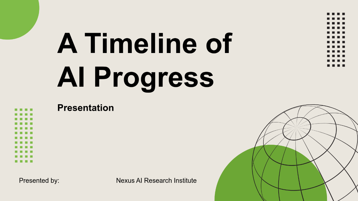 Free Progress Timeline Presentation Template