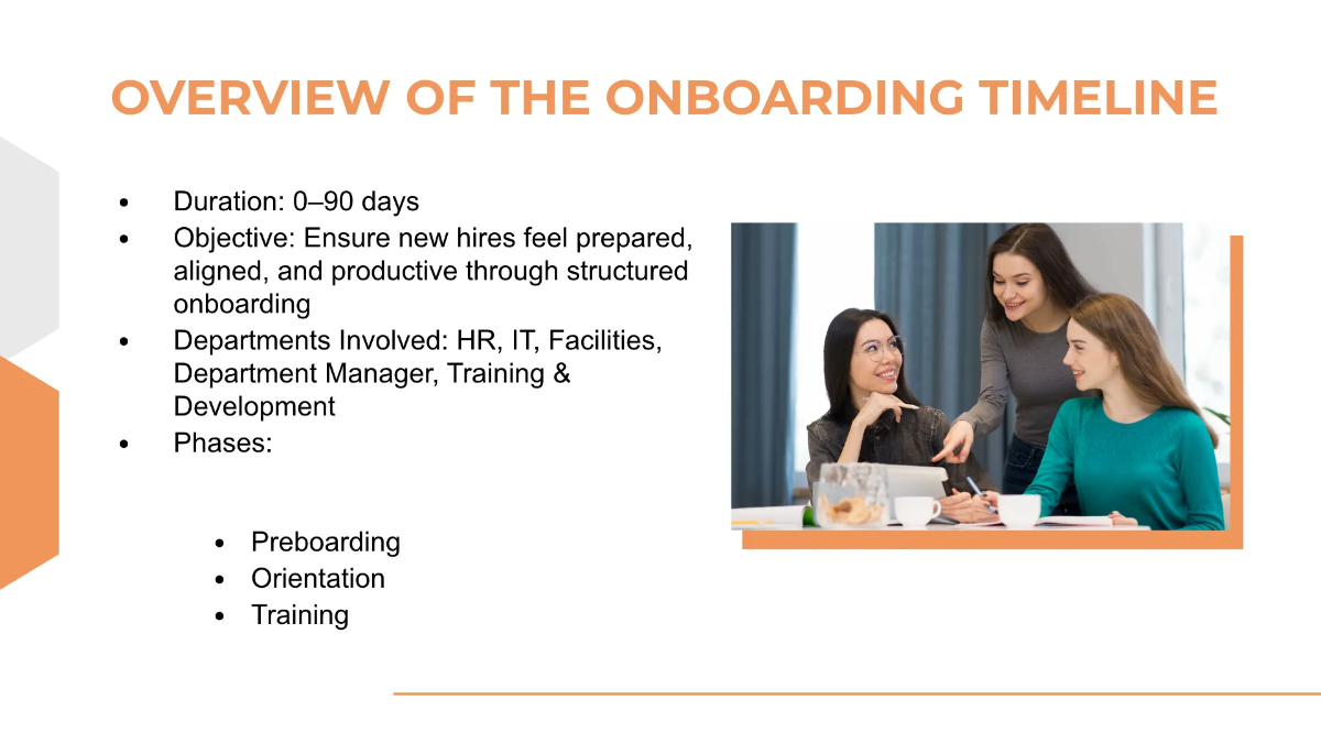 Free HR Timeline Presentation Template to Edit Online