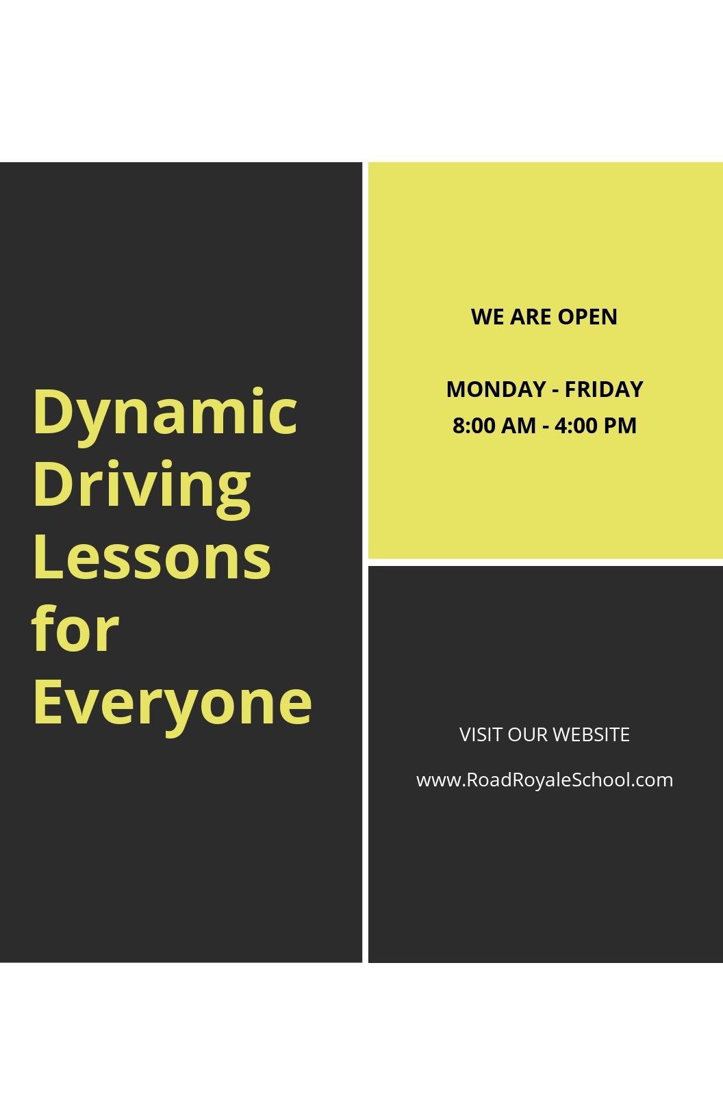 Professional Driving School Poster Template.jpe