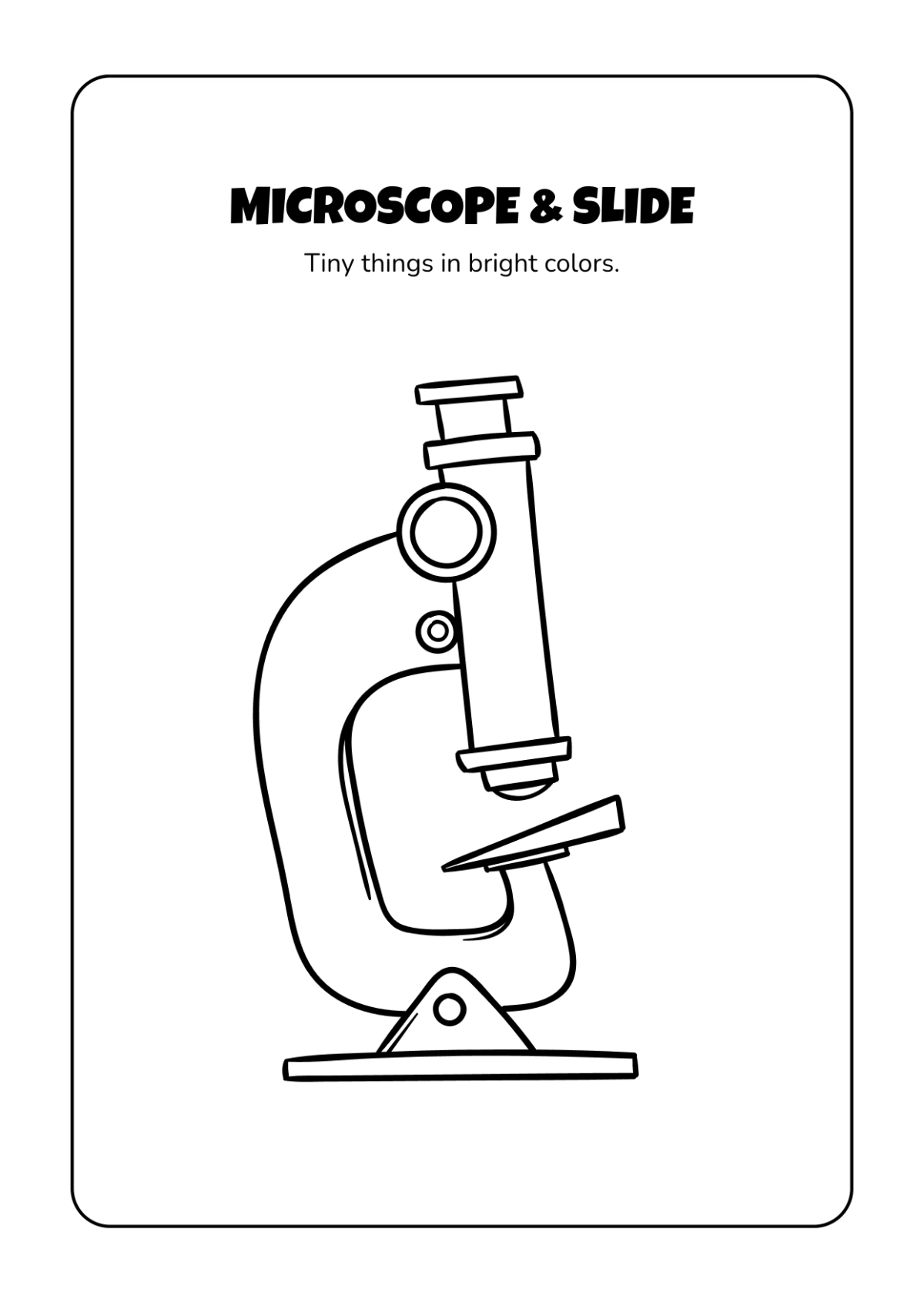 Free Science Coloring Book Template to Edit Online