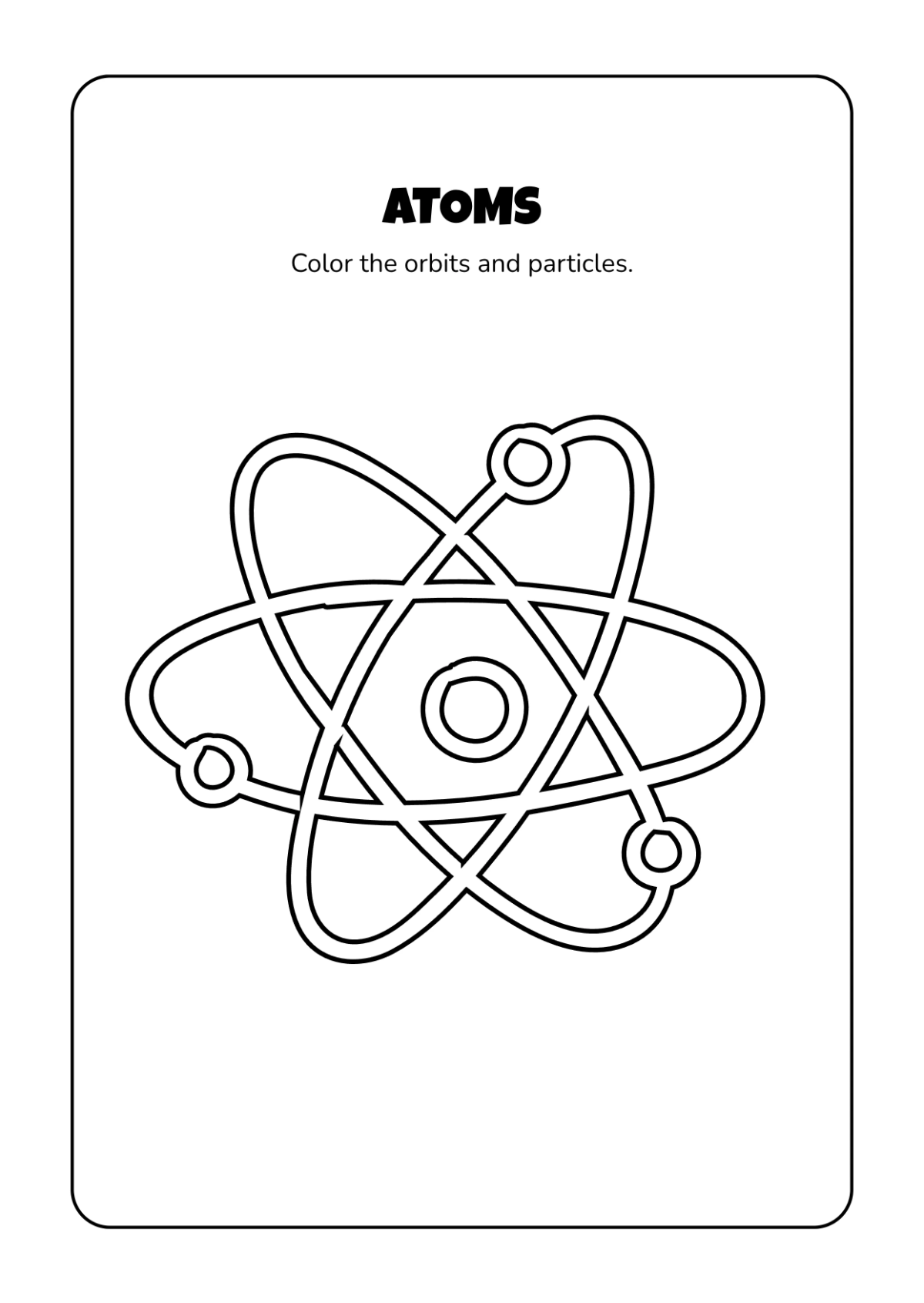 Free Science Coloring Book Template to Edit Online