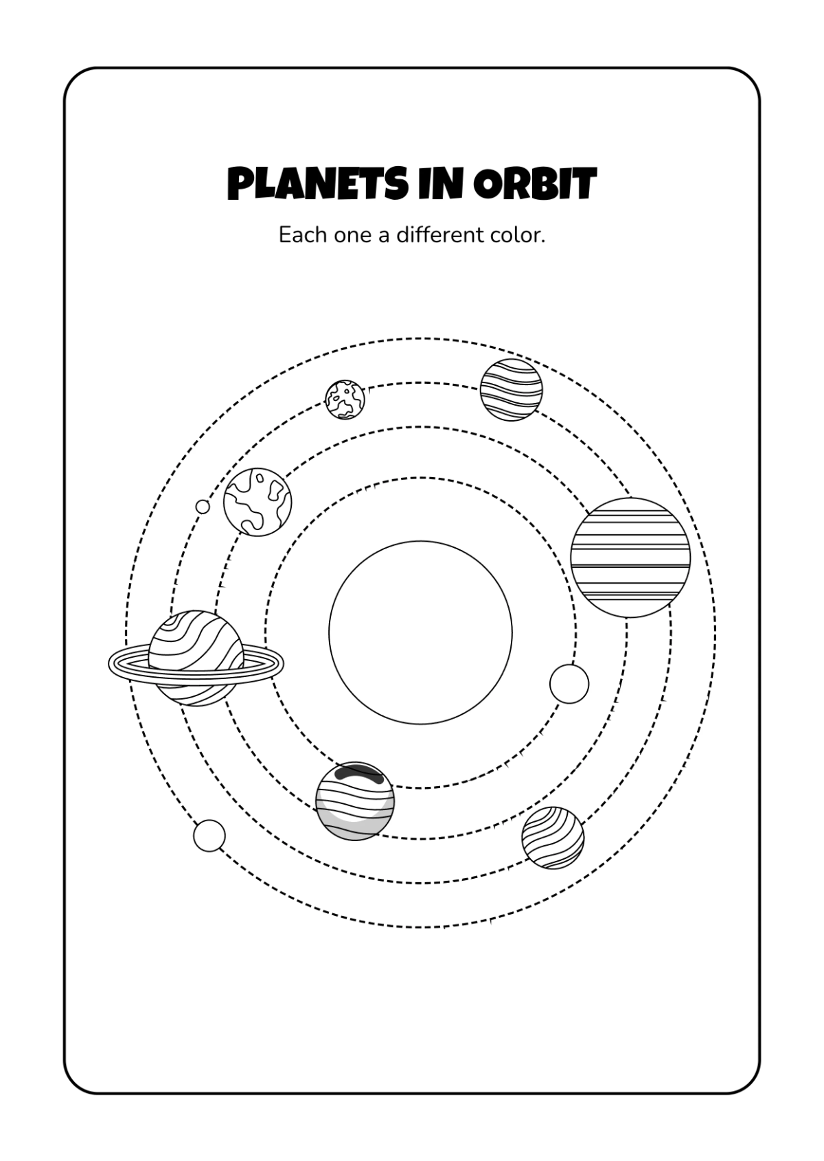 Free Science Coloring Book Template to Edit Online