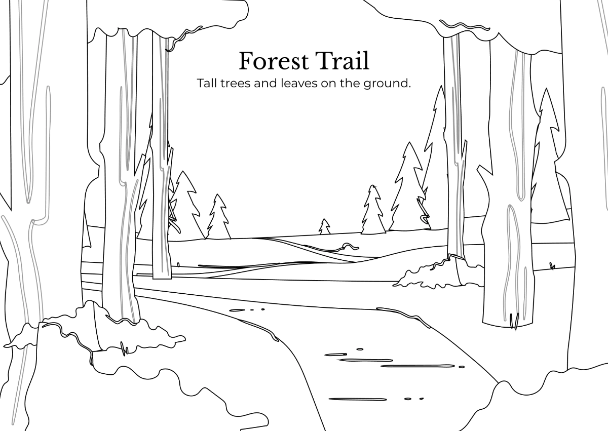 Free Landscape Coloring Book Template to Edit Online