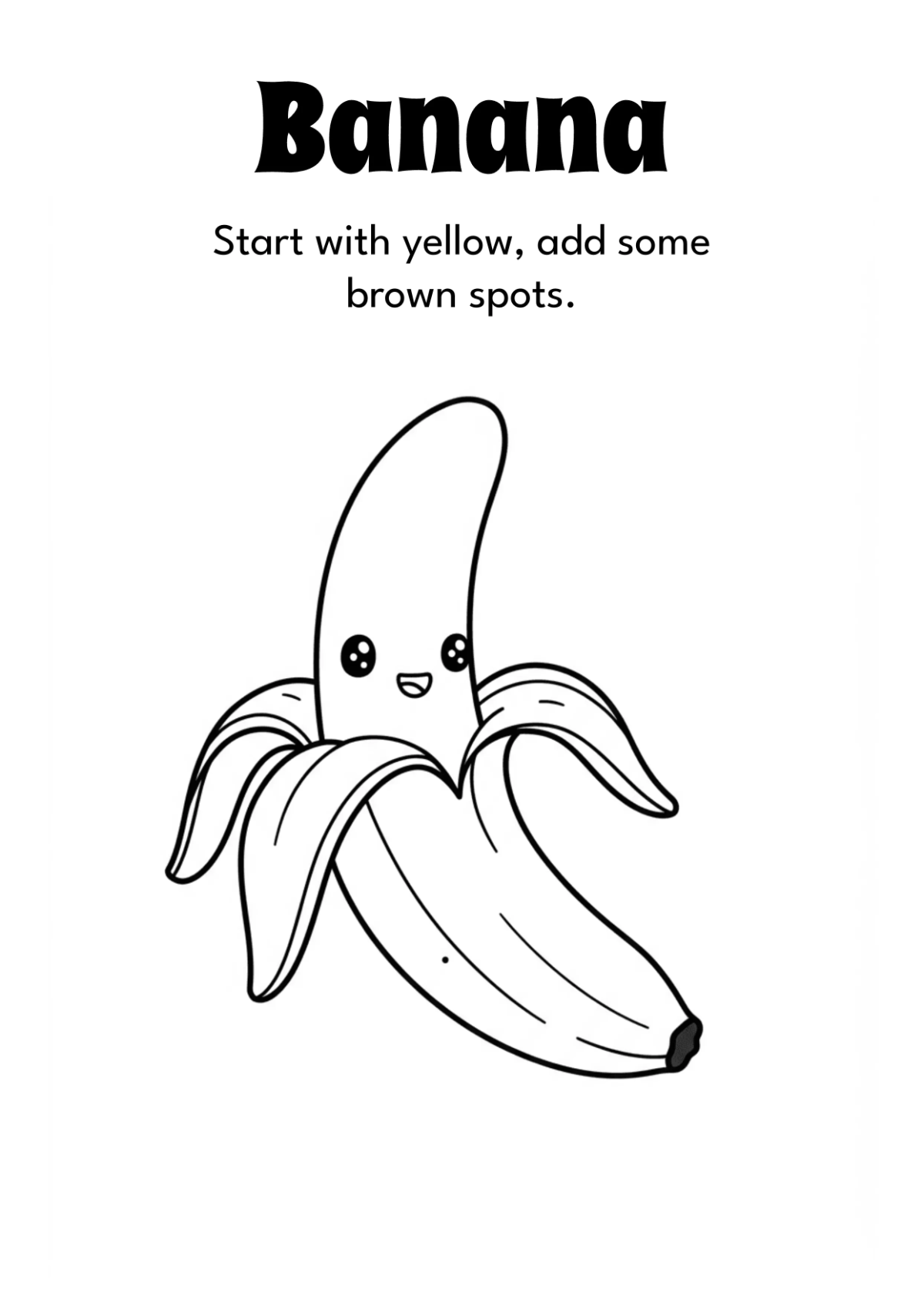 Free Fruits Coloring Book Template to Edit Online