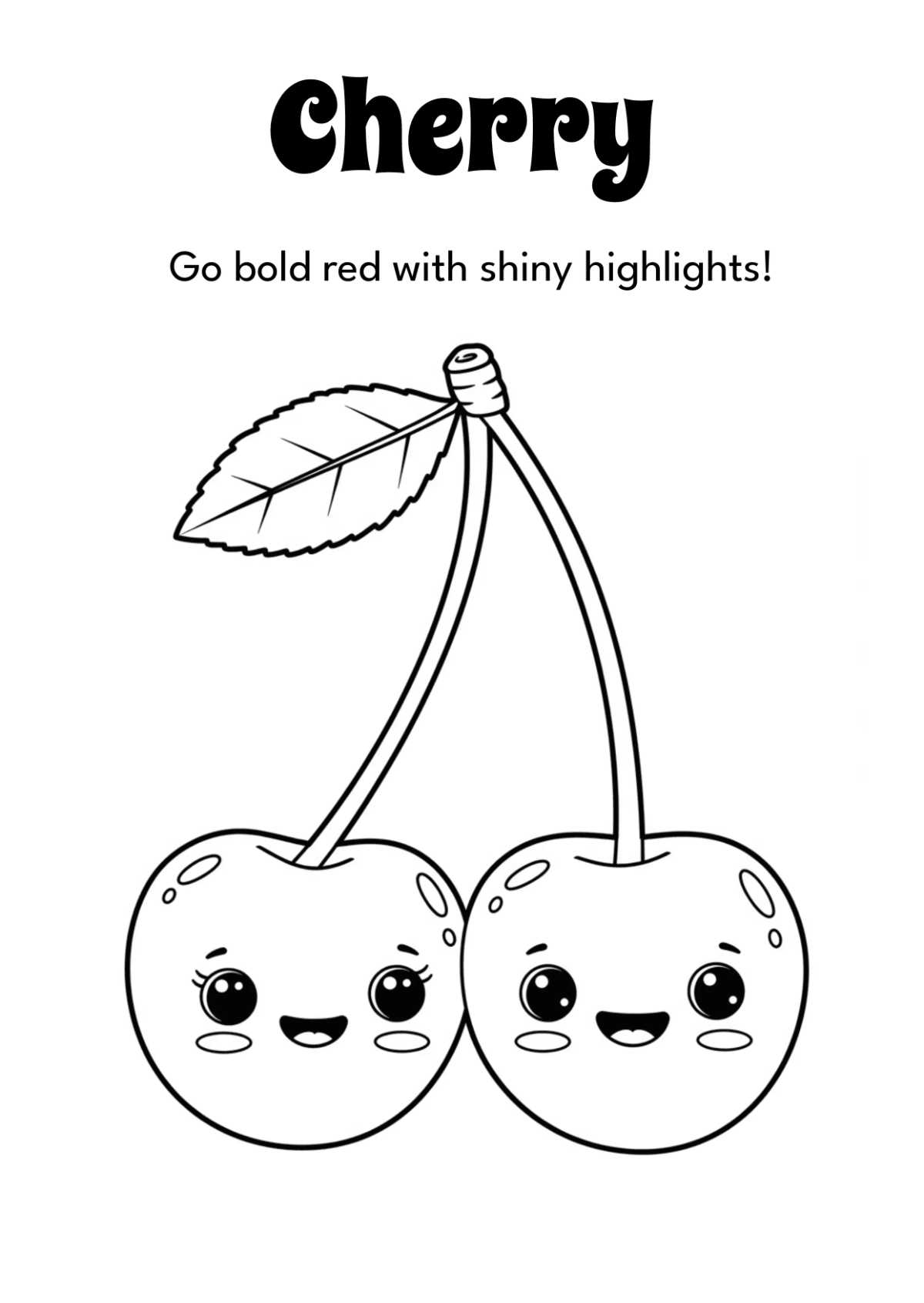 Free Fruits Coloring Book Template to Edit Online
