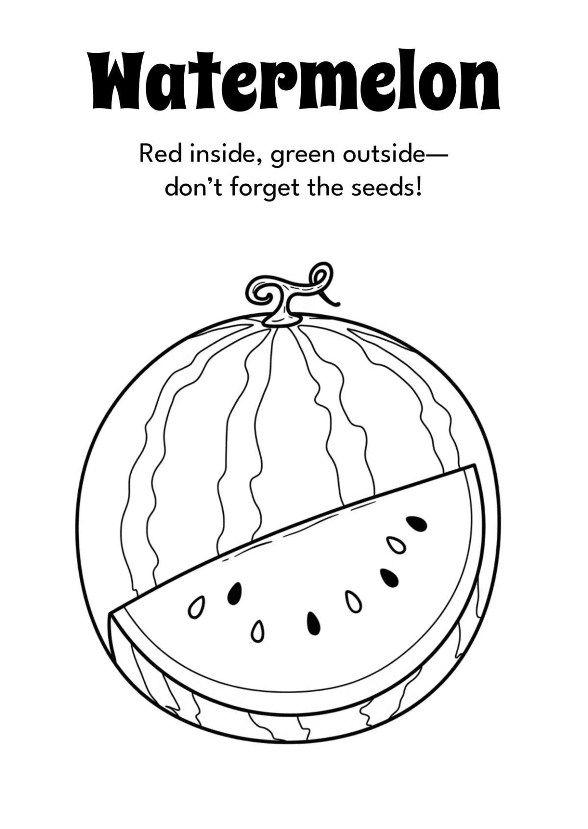 Free Fruits Coloring Book Template to Edit Online