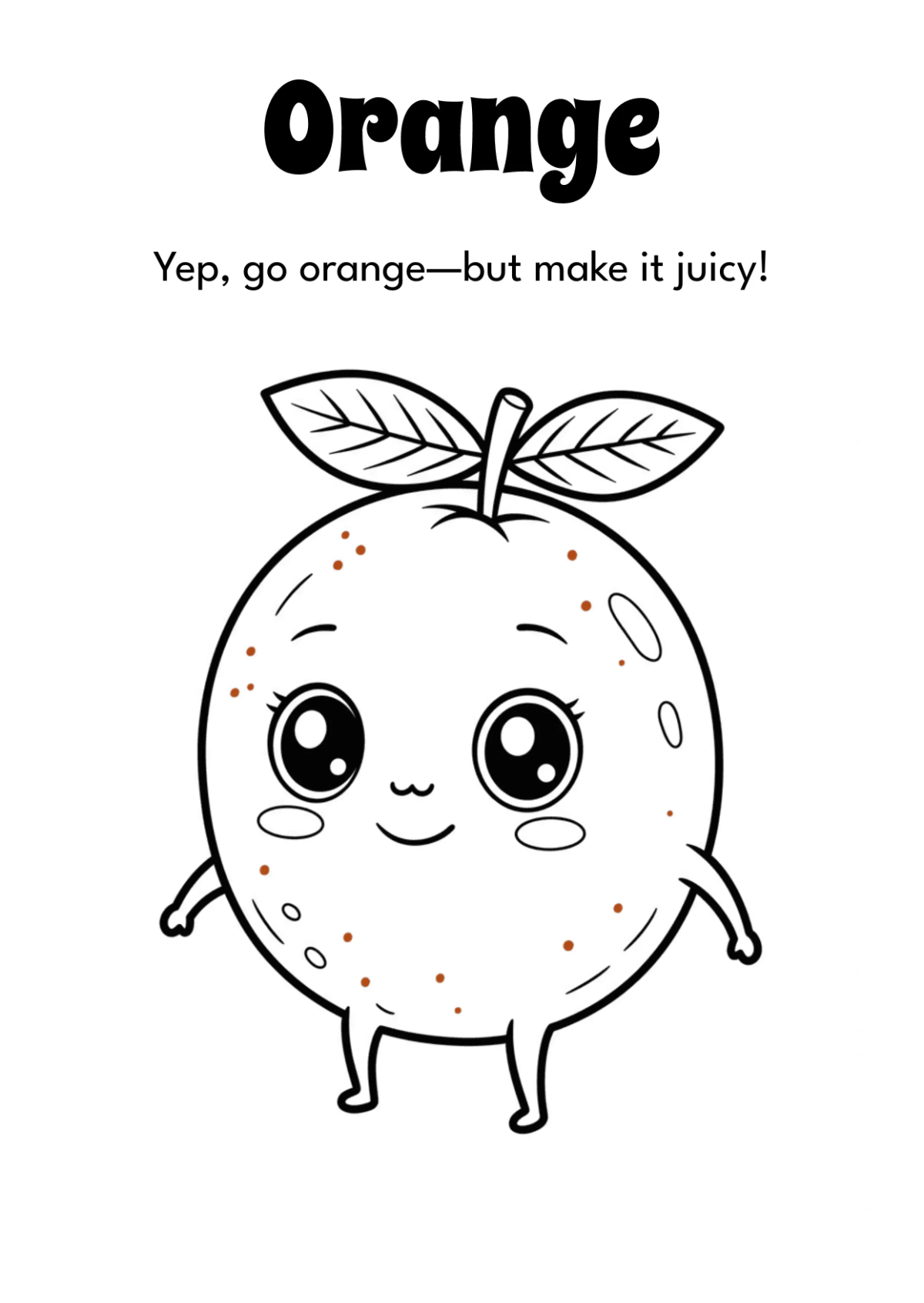 Free Fruits Coloring Book Template to Edit Online