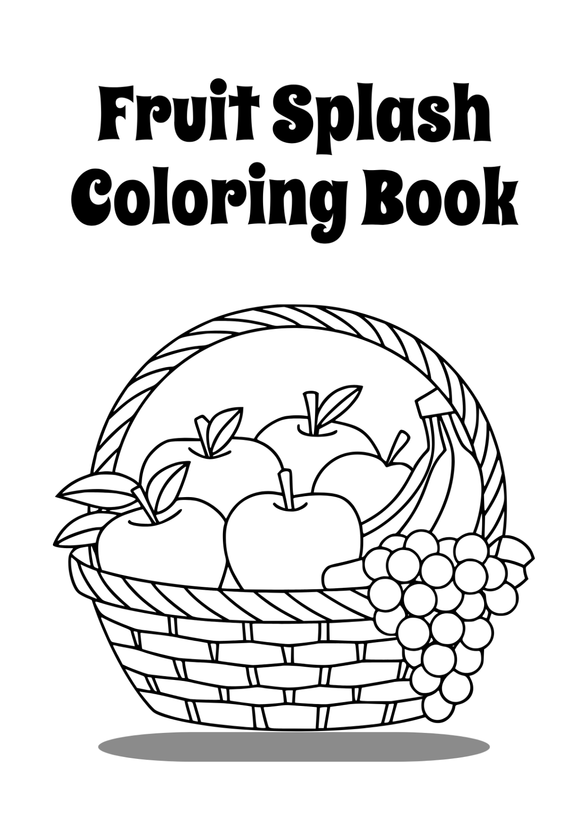 Fruits Coloring Book Template to Download