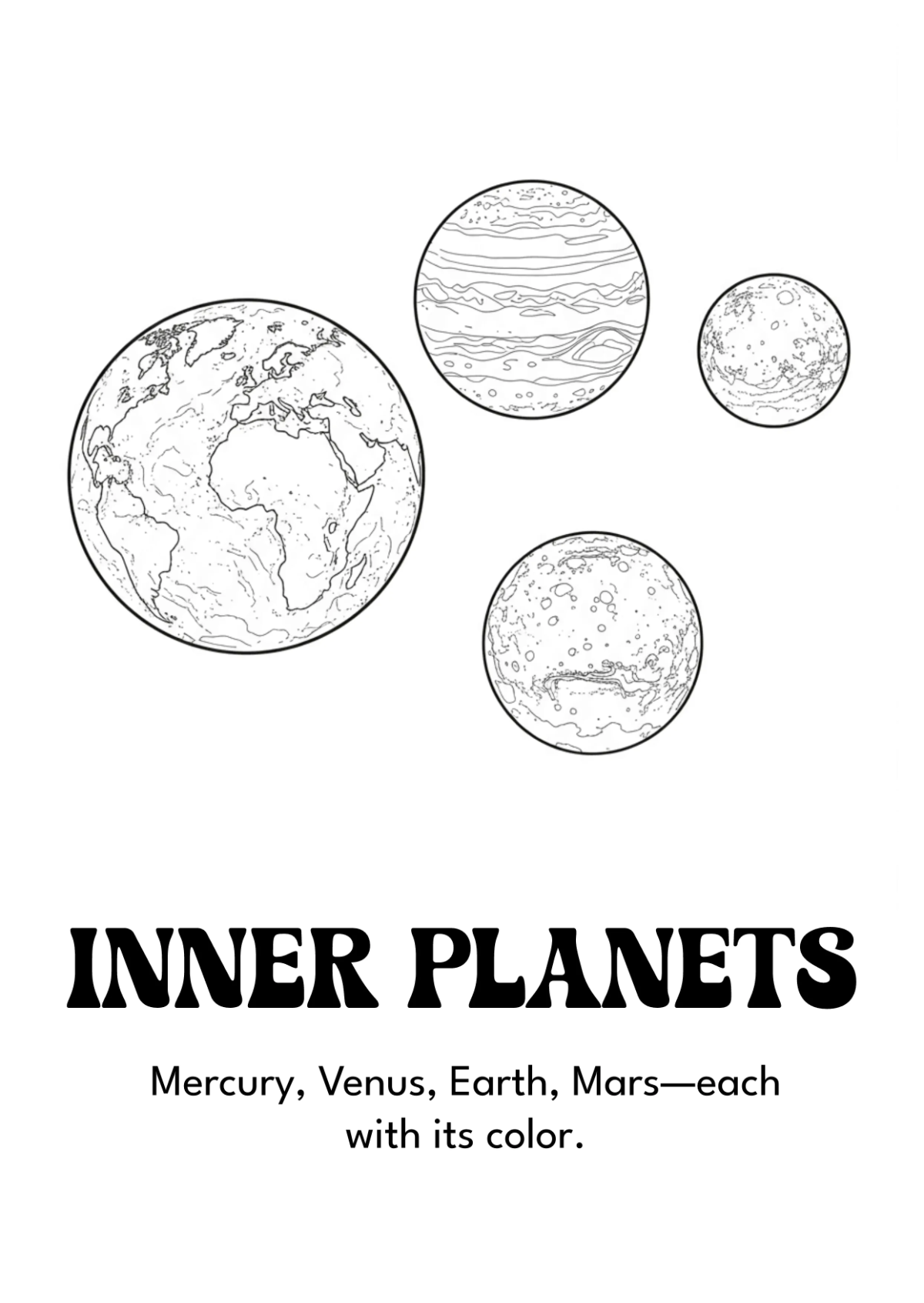 Free Solar System Coloring Book Template to Edit Online