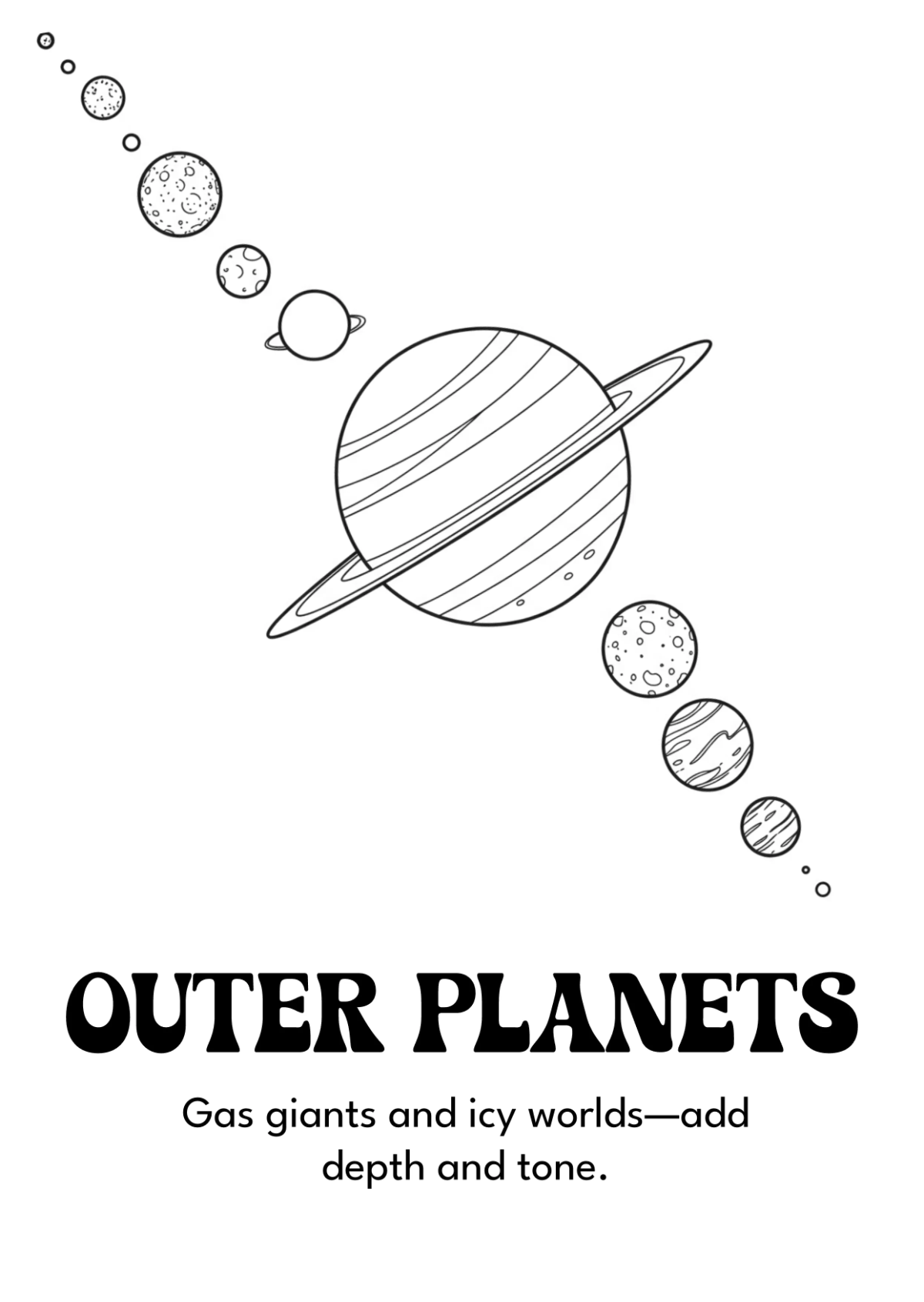 Free Solar System Coloring Book Template to Edit Online