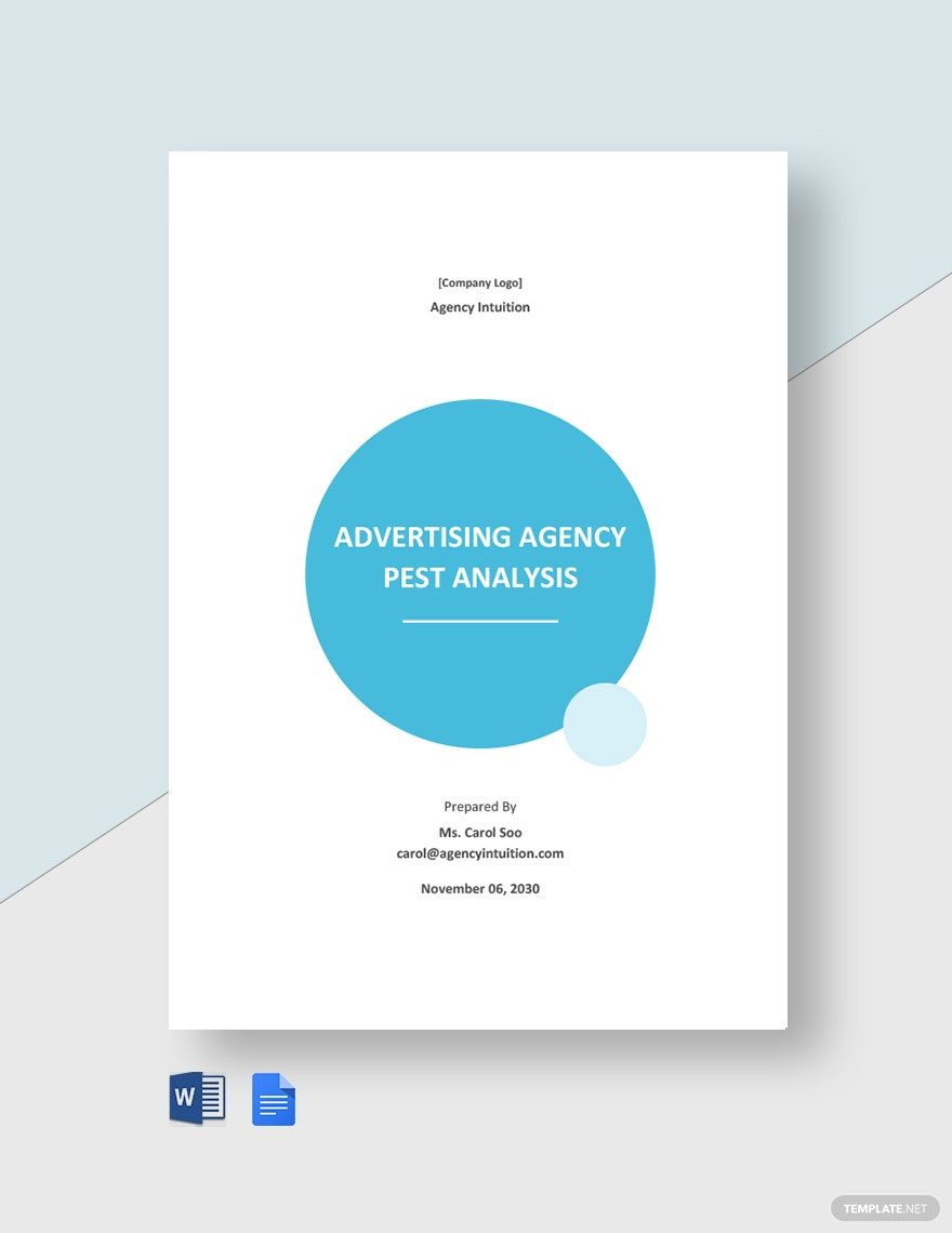 Free Advertising Agency Pest Analysis Template