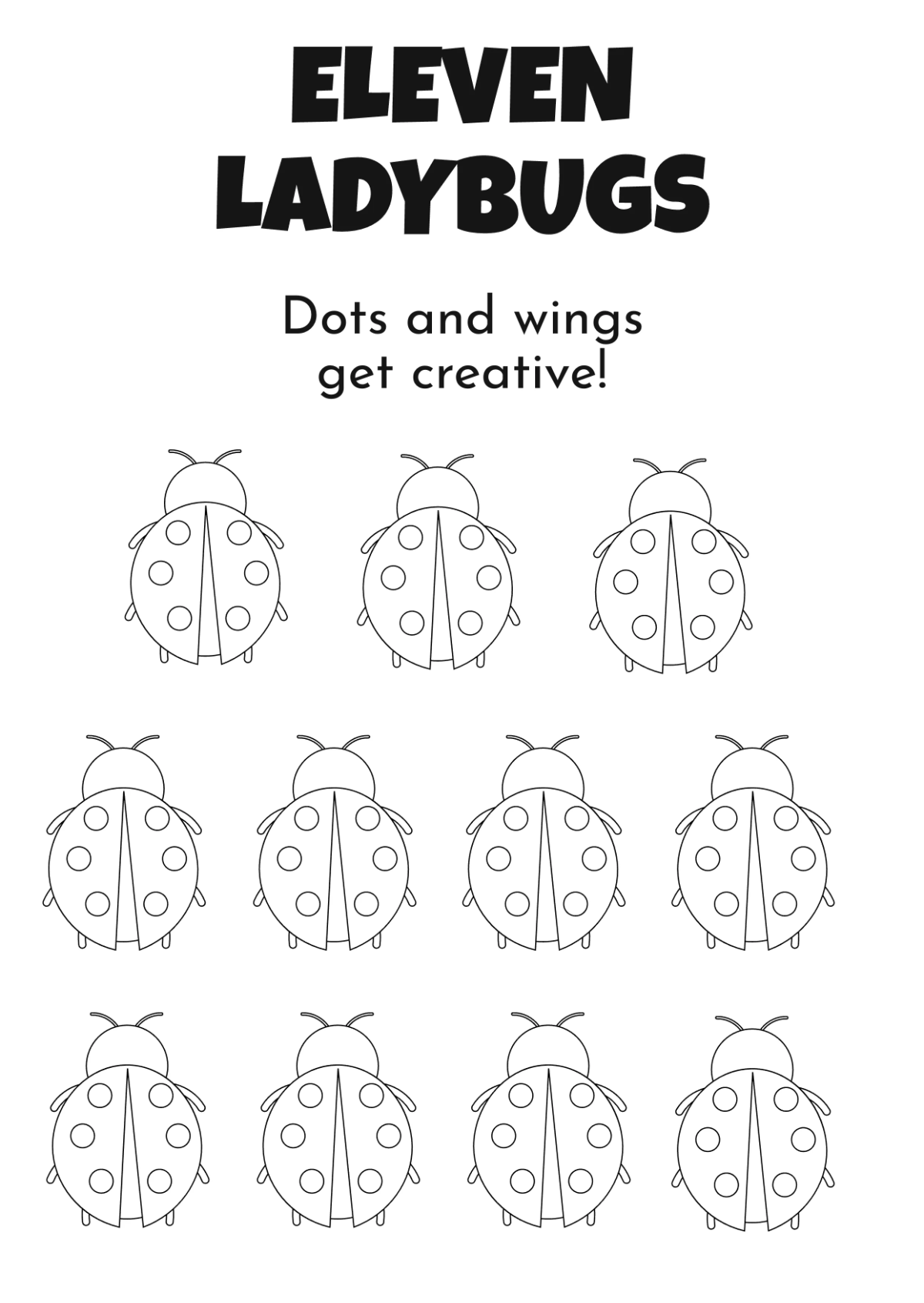 Free Editable Number Coloring Book Template to Edit Online