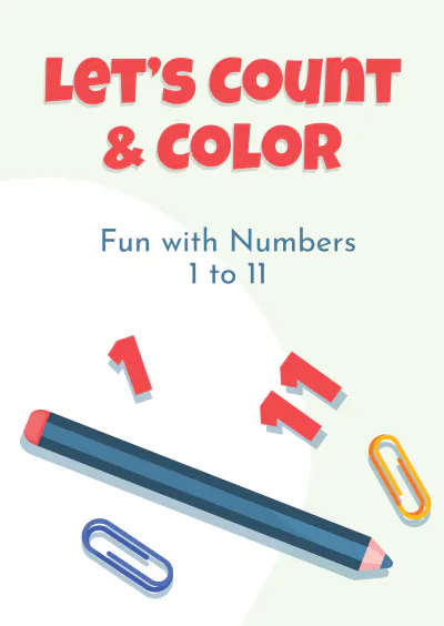 Free Editable Number Coloring Book Template to Edit Online
