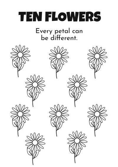 Free Editable Number Coloring Book Template to Edit Online