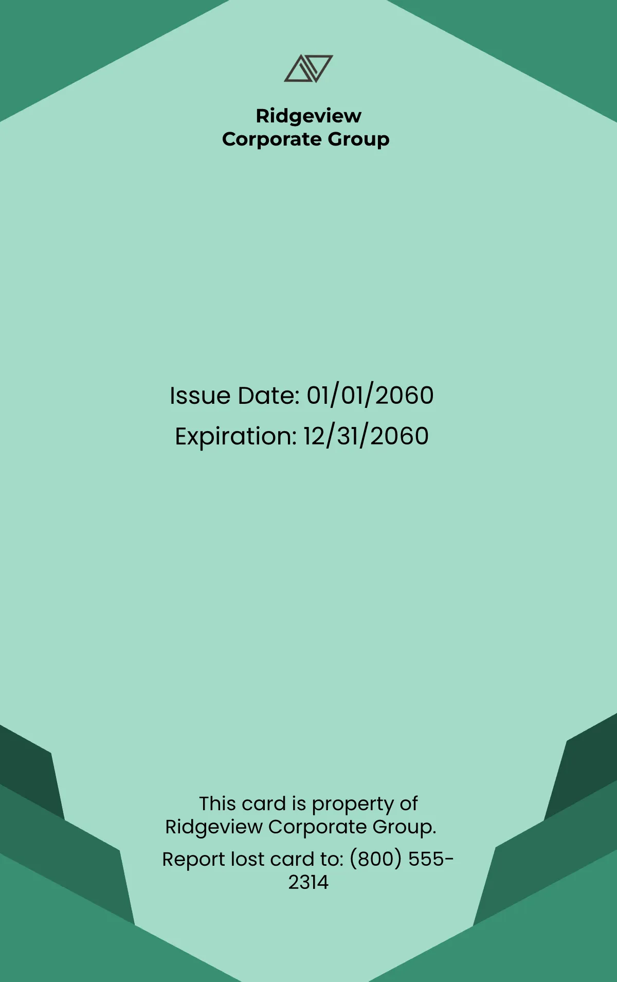 Free Office Employee ID Card Template to Edit Online