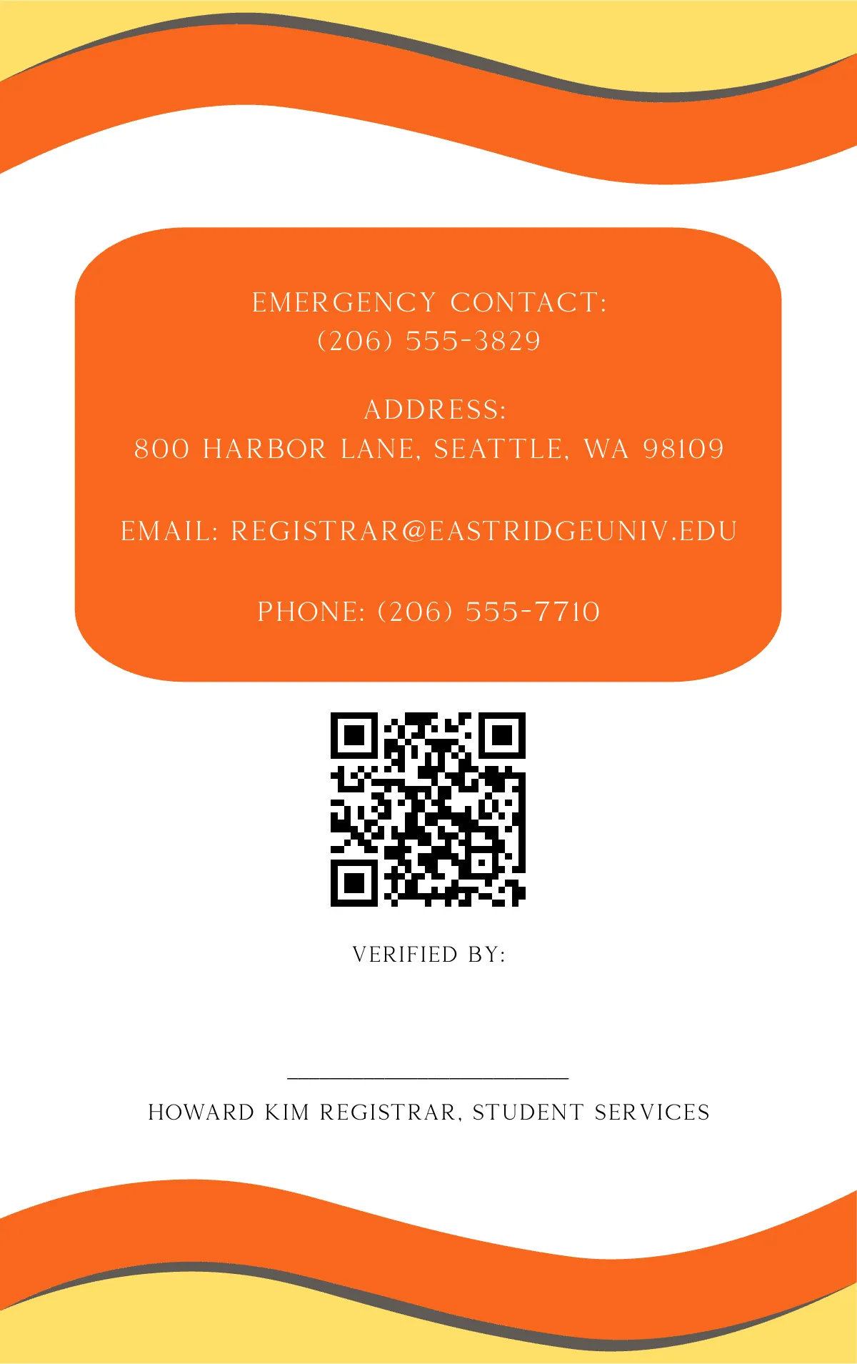 Free Creative University School ID Card Template to Edit Online