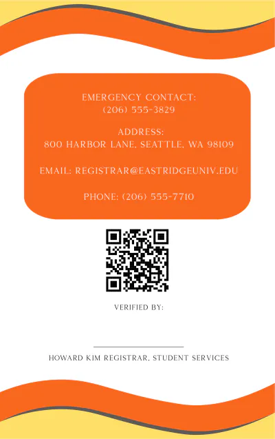 Free Creative University School ID Card Template to Edit Online