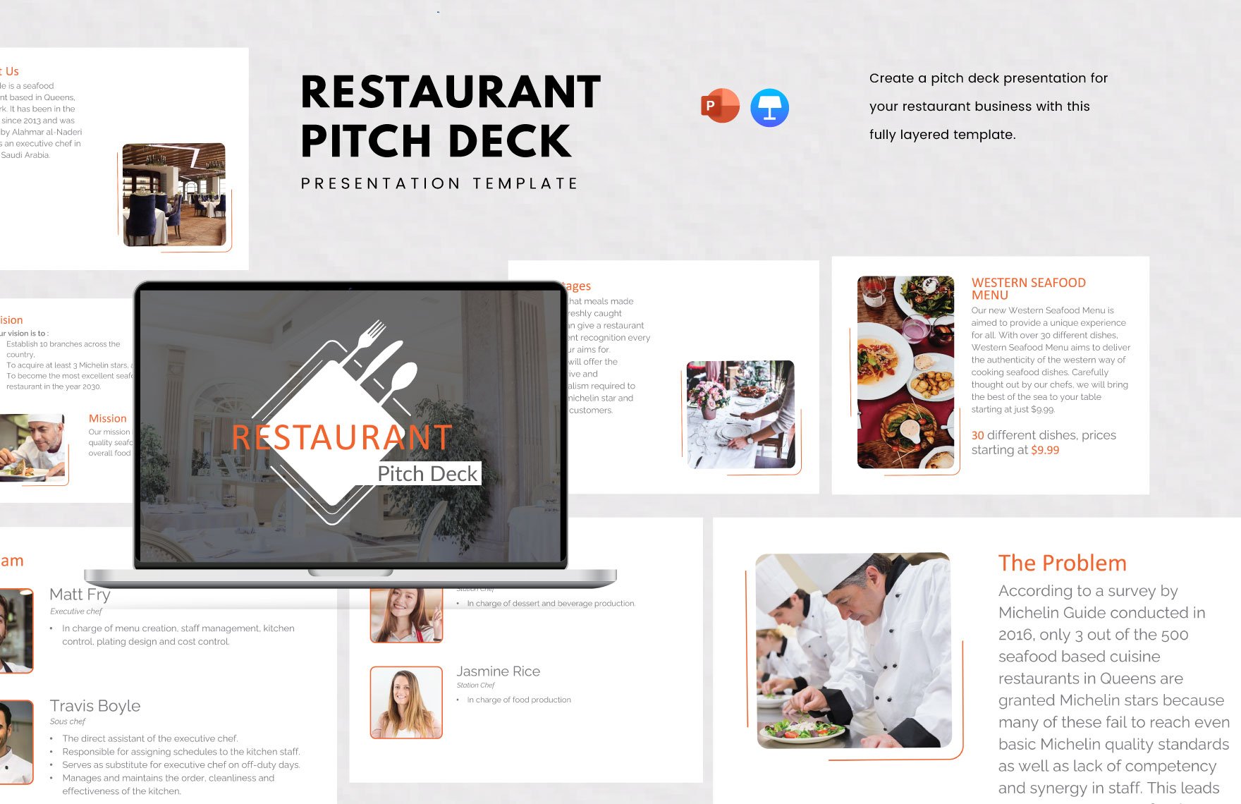Restaurant Pitch Deck Template