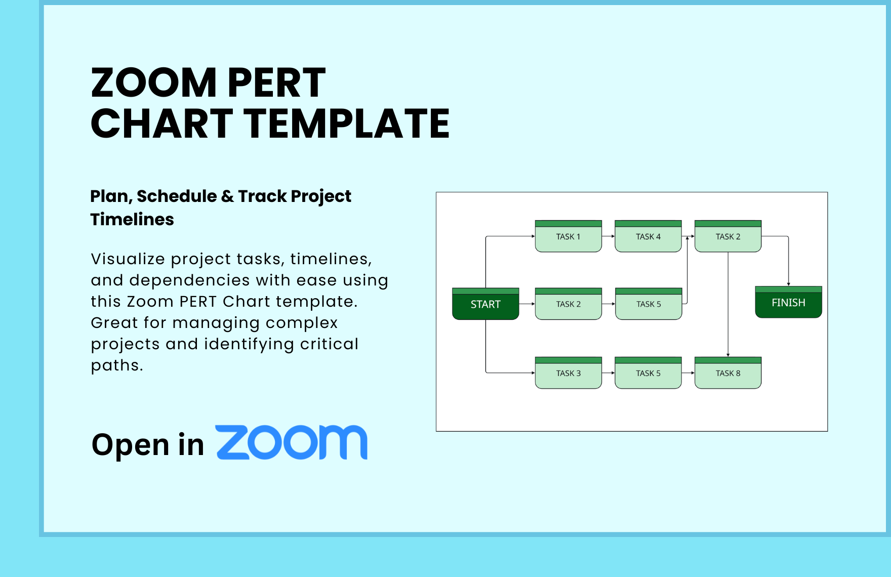 Free PERT Chart Template in Zoom to Download