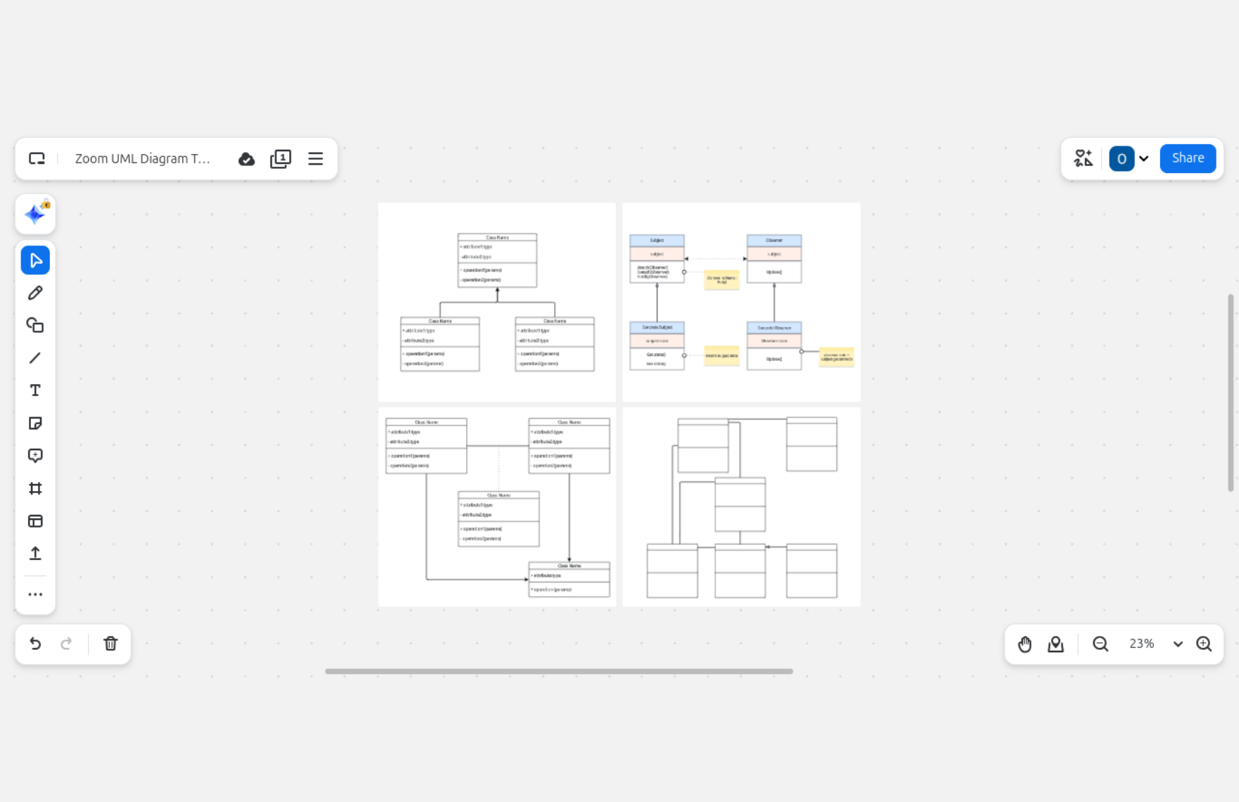 Free UML Diagram Template