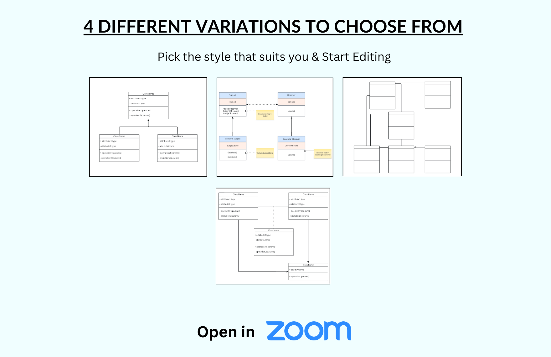 Free UML Diagram Template