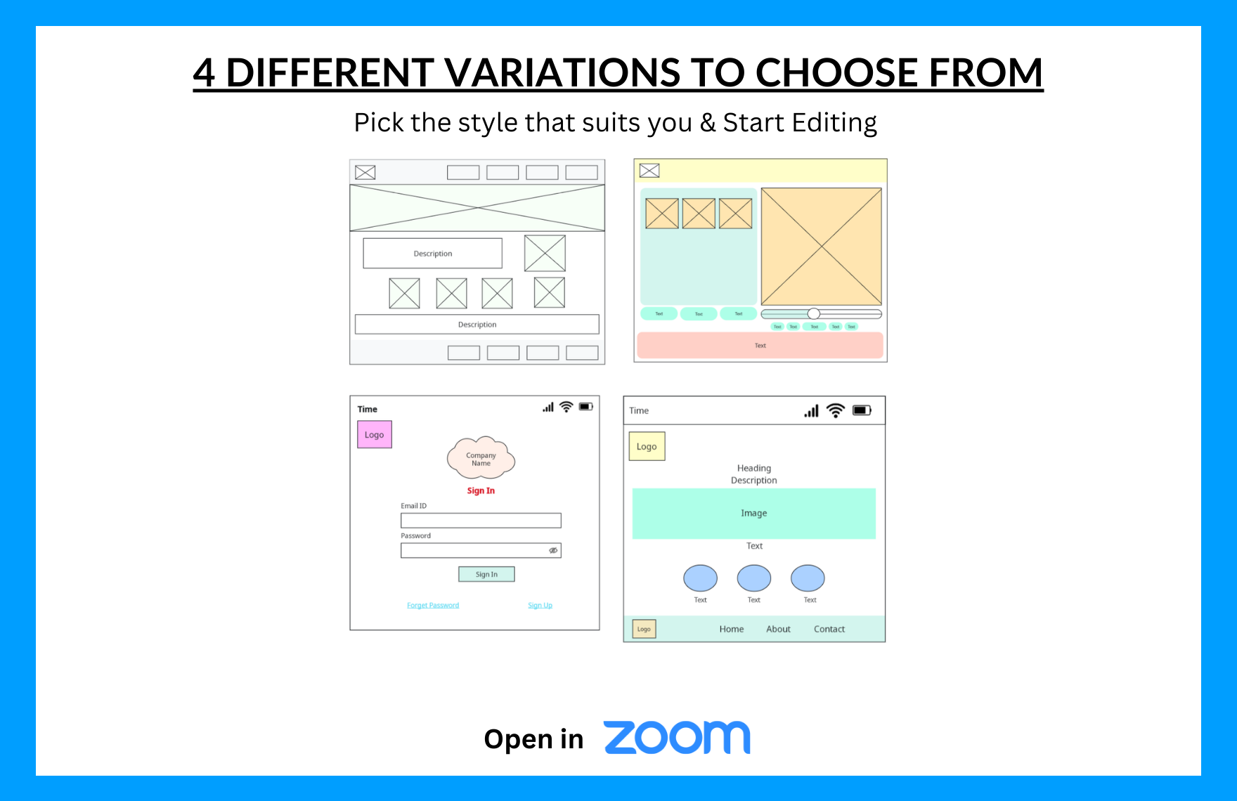 Free Wireframe Template Free Wireframe Template