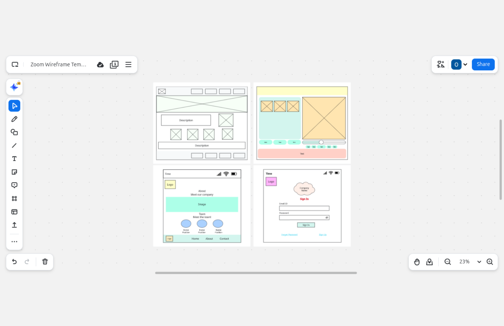 Free Wireframe Template Free Wireframe Template