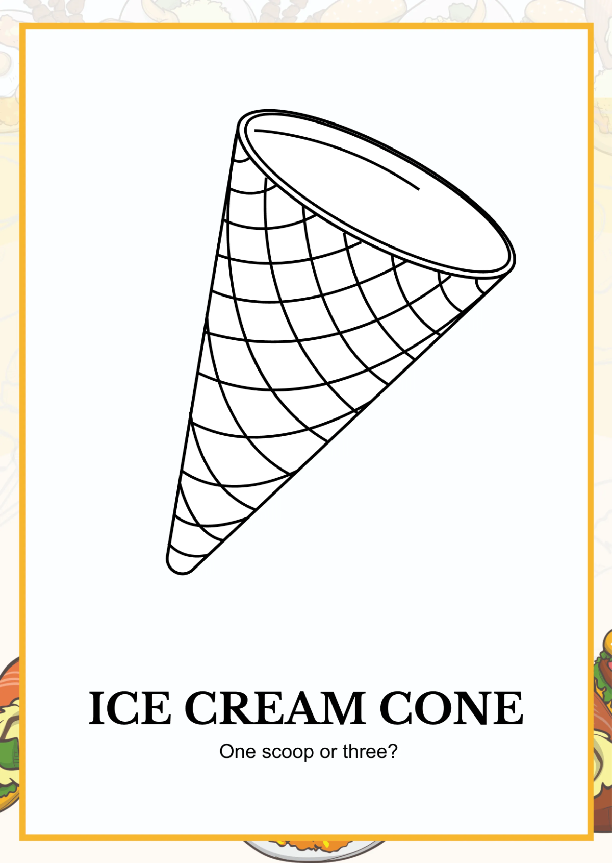 Free Food Coloring Book Template to Edit Online