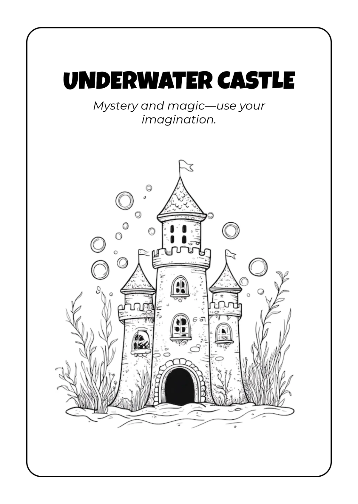Free Ocean Coloring Book Template to Edit Online